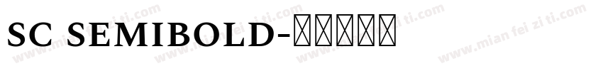 sc semibold字体转换